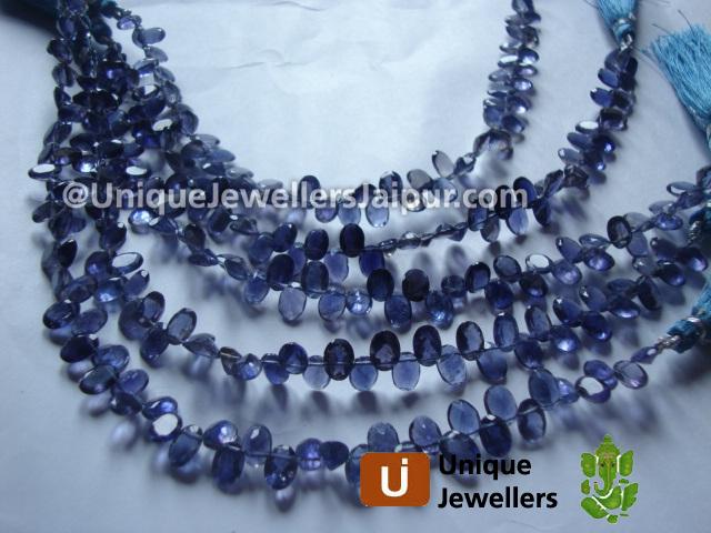 Iolite Cut Oval Beads